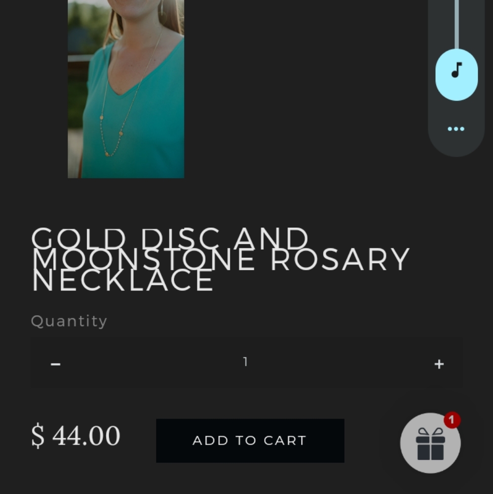 Moonstone necklace